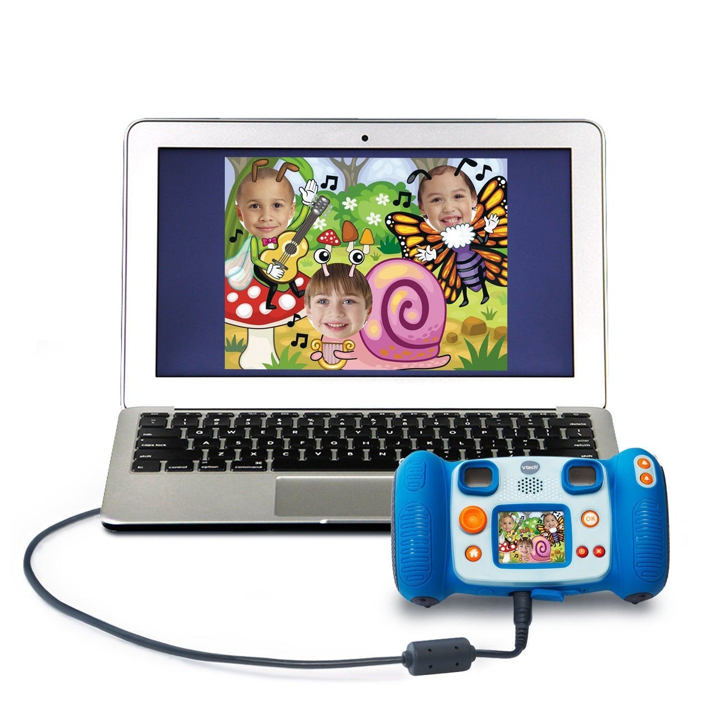 VTech KidiZoom Camera Pix, Blue – Kid-Friendly Digital Camera for Ages 3–8 (Frustration Free Packaging)