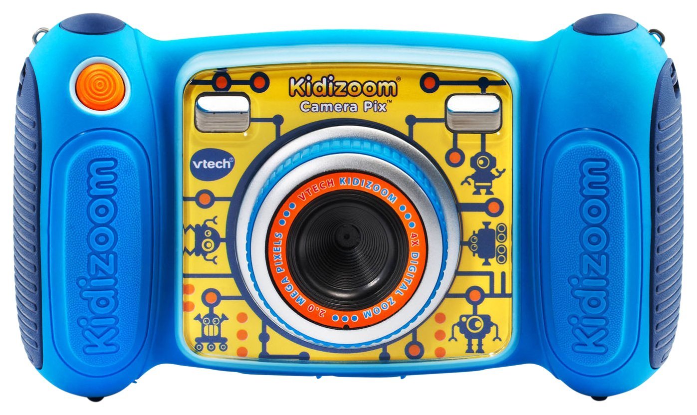 VTech KidiZoom Camera Pix, Blue – Kid-Friendly Digital Camera for Ages 3–8 (Frustration Free Packaging)