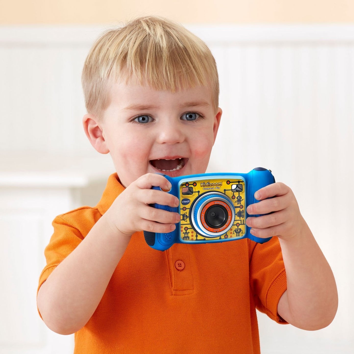 VTech KidiZoom Camera Pix, Blue – Kid-Friendly Digital Camera for Ages 3–8 (Frustration Free Packaging)