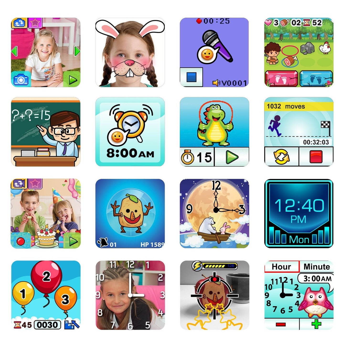 VTech KidiZoom Smartwatch DX2 (Black) - Dual Cameras, AR Monster Detector, Kid-Friendly