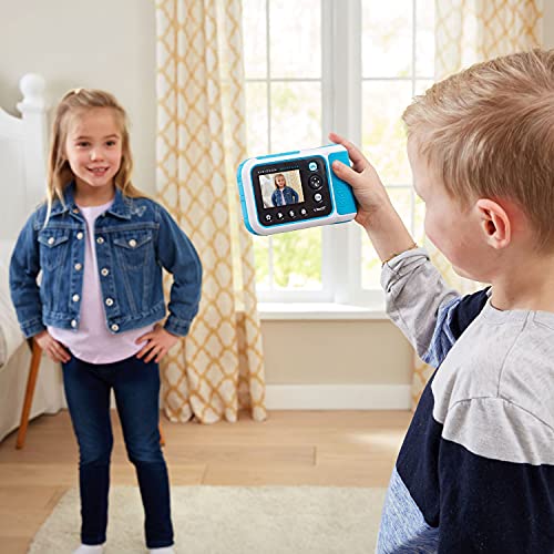 VTech KidiZoom PrintCam, Blue – Instant Photo Printing for Kids, Selfies & 110+ Templates