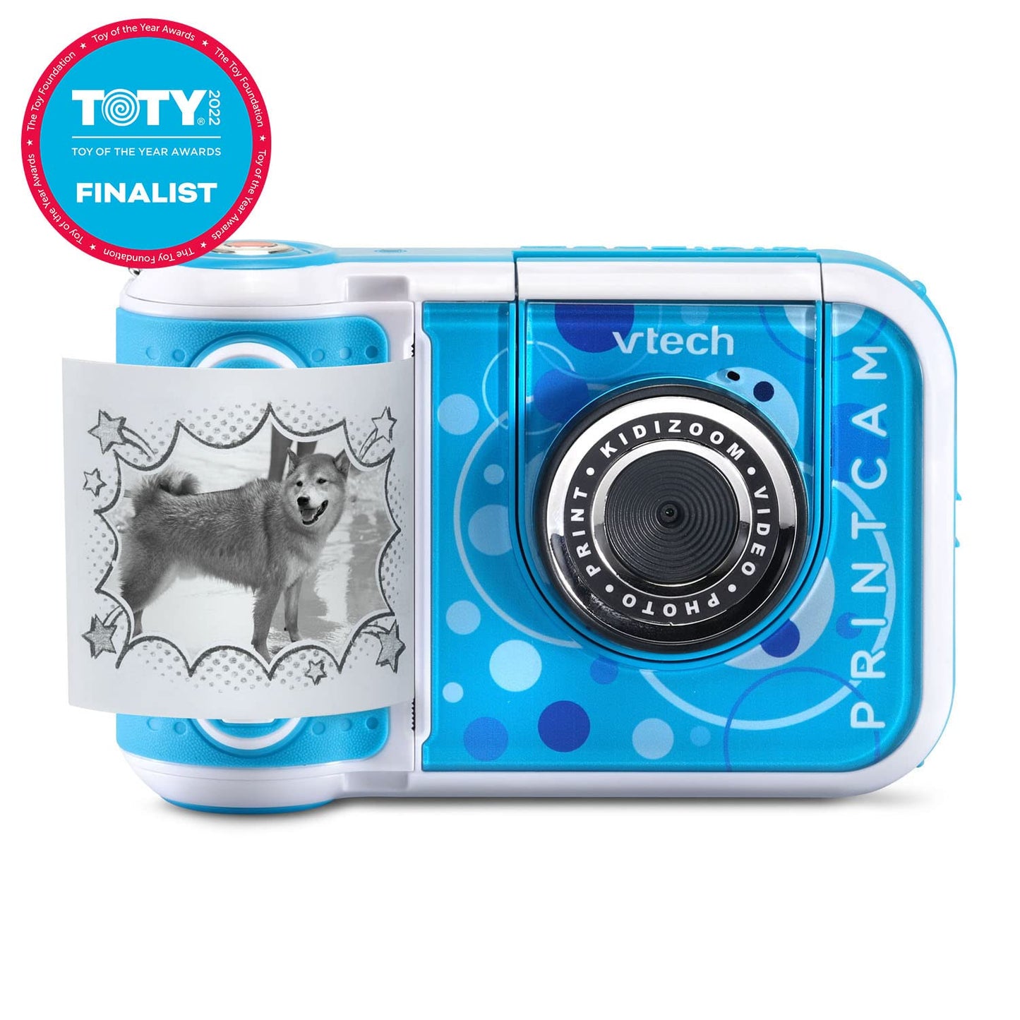 VTech KidiZoom PrintCam, Blue – Instant Photo Printing for Kids, Selfies & 110+ Templates