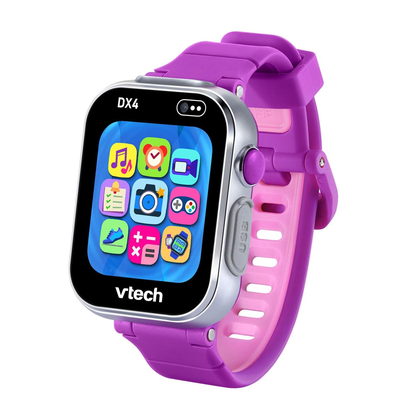 VTech KidiZoom Smartwatch DX4 – Purple, Dual Cameras & 50+ Clock Faces