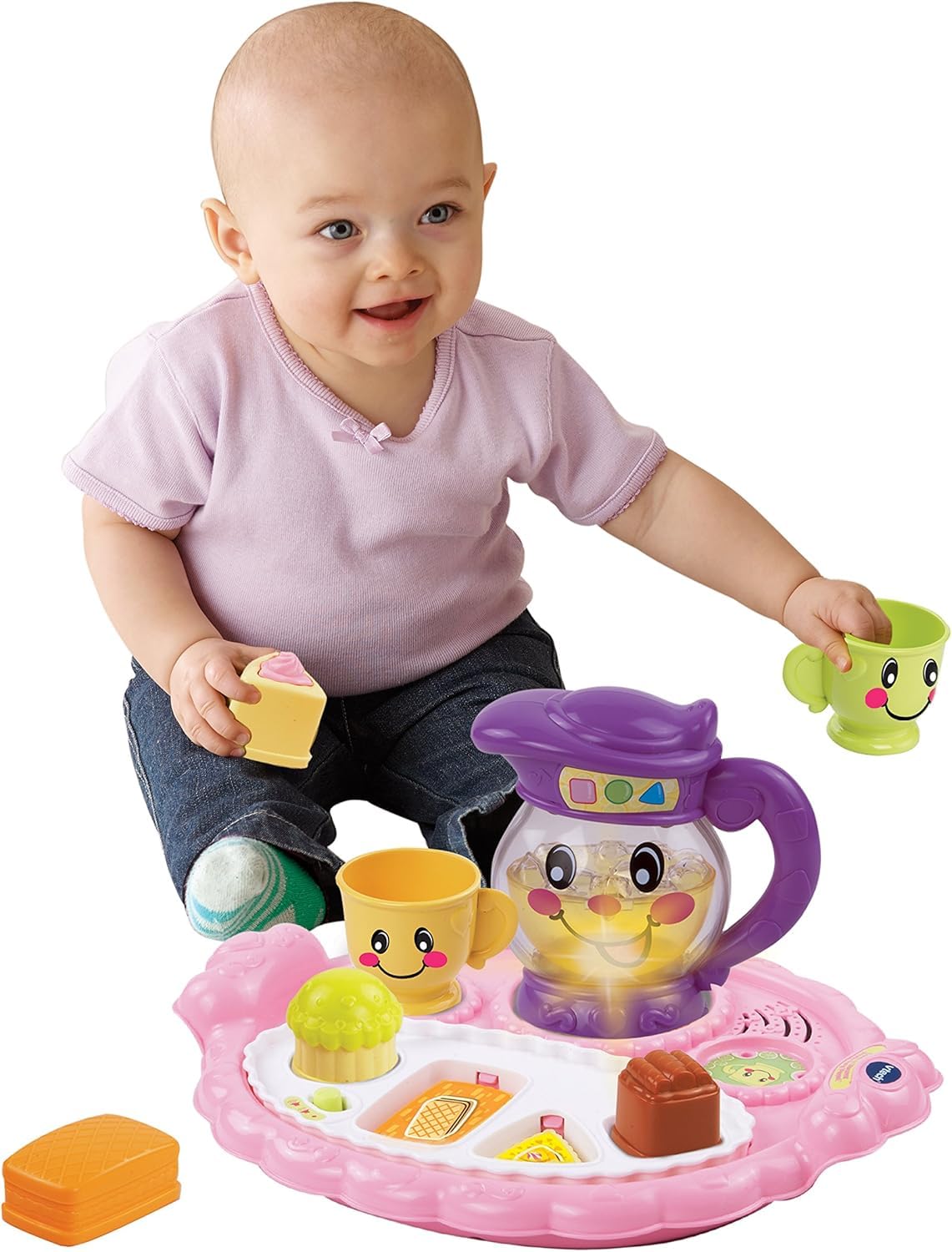 VTech Learn & Discover Pretty Party Playset — Interactive Toddler Kitchen Toy