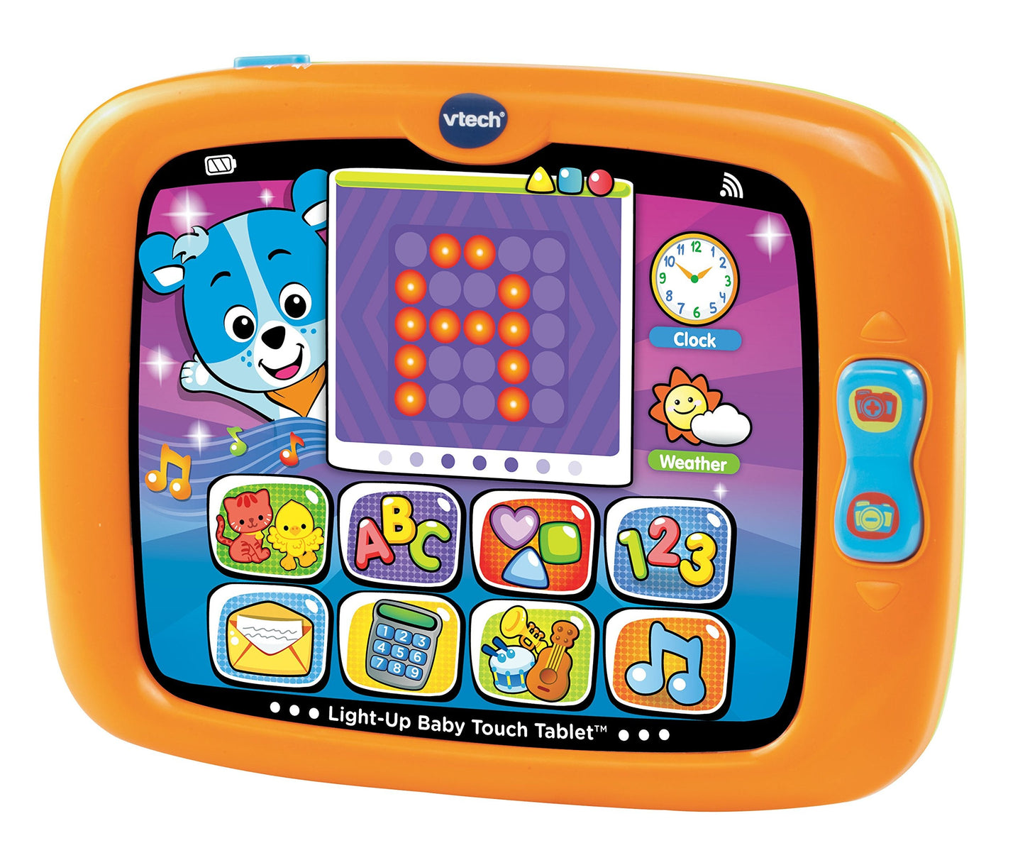 VTech Light-Up Baby Touch Tablet – Orange | Letters, Shapes & More for Toddlers