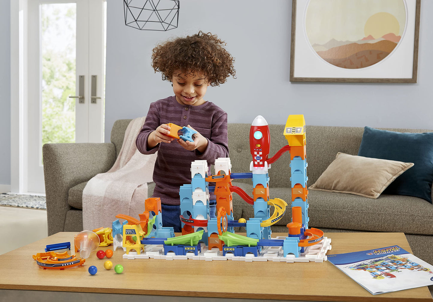 VTech Marble Rush Launchpad Set – 89-Piece Marble Run & STEM Building Kit | Ages 4+