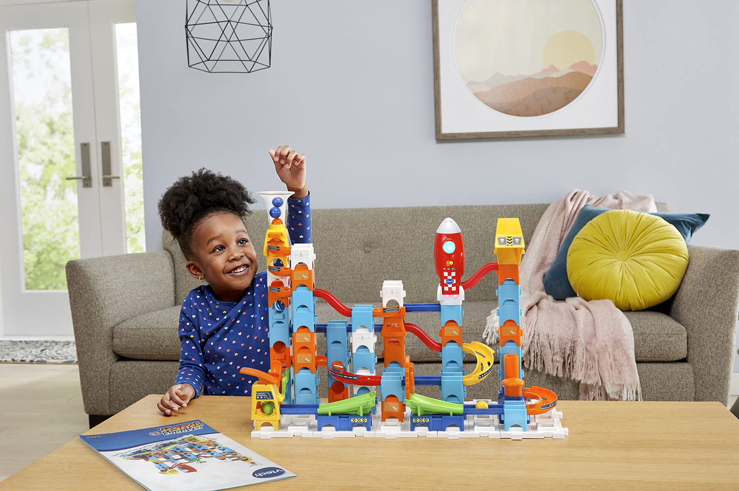 VTech Marble Rush Launchpad Set – 89-Piece Marble Run & STEM Building Kit | Ages 4+