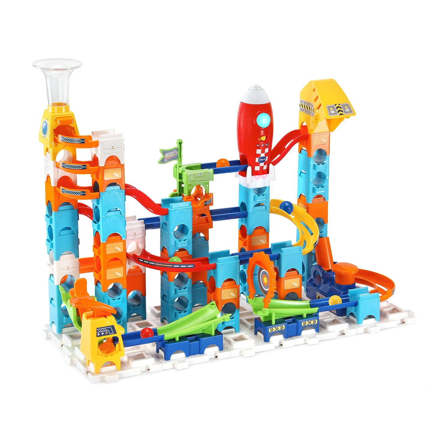 VTech Marble Rush Launchpad Set – 89-Piece Marble Run & STEM Building Kit | Ages 4+