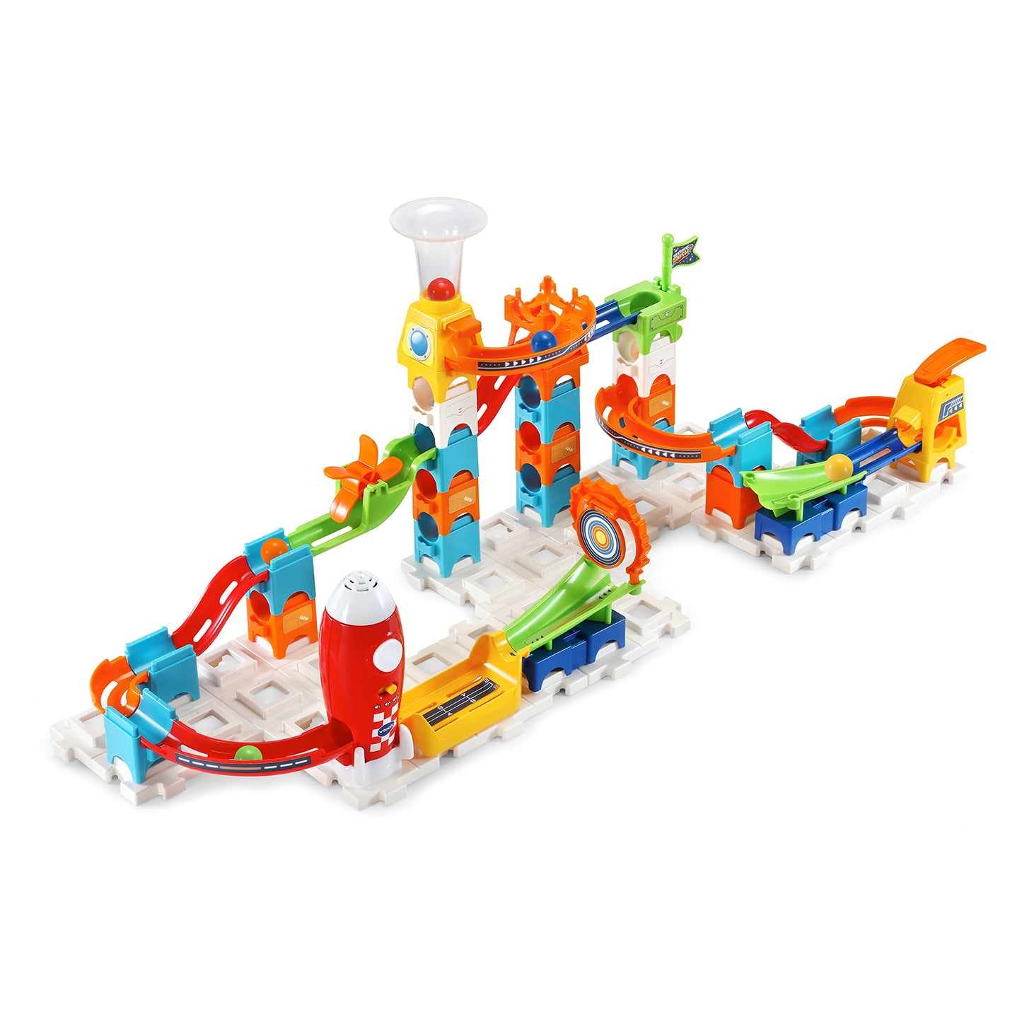 VTech Marble Rush Launchpad Set – 89-Piece Marble Run & STEM Building Kit | Ages 4+