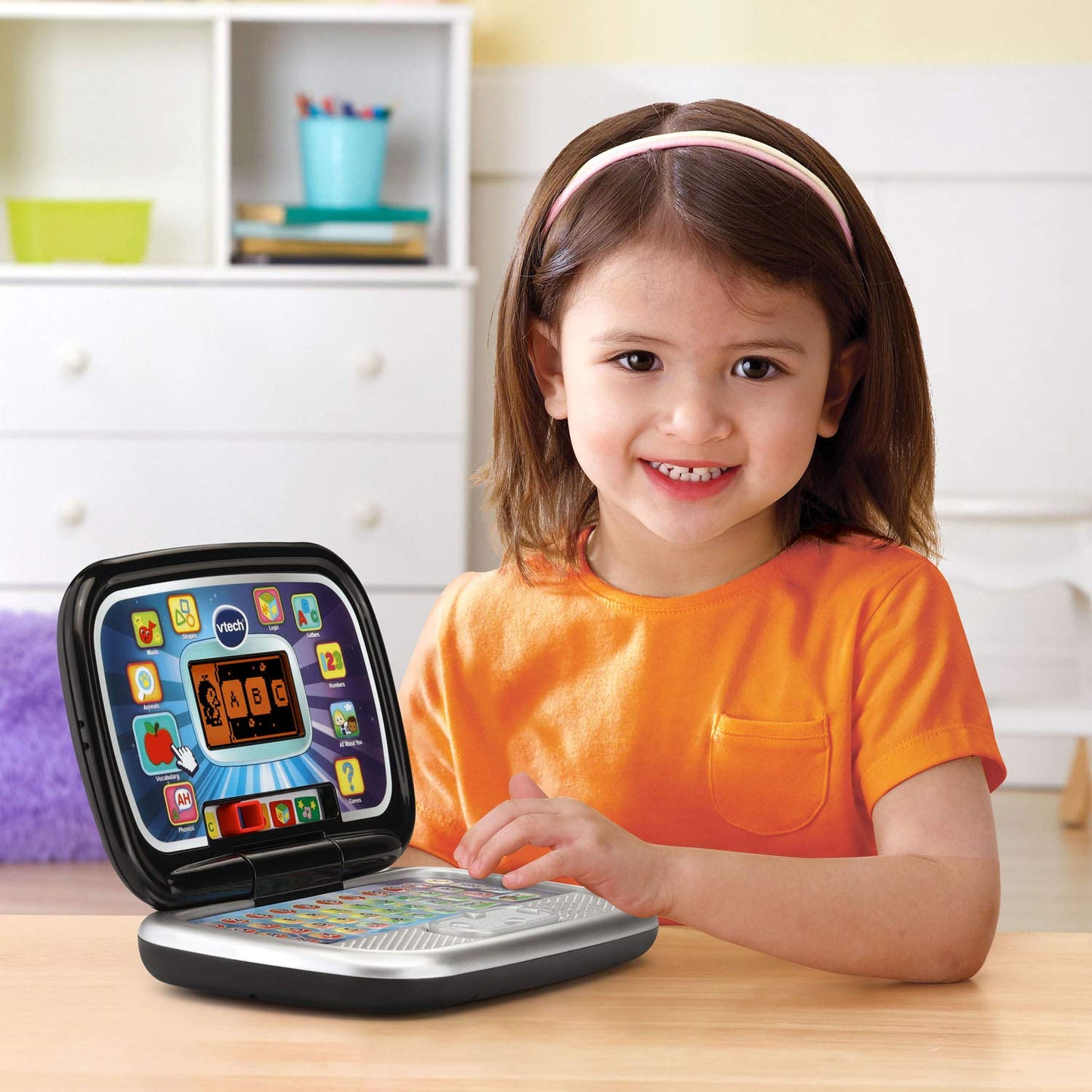 VTech Play Smart Preschool Laptop, Black – 30 Activities for Early Learning