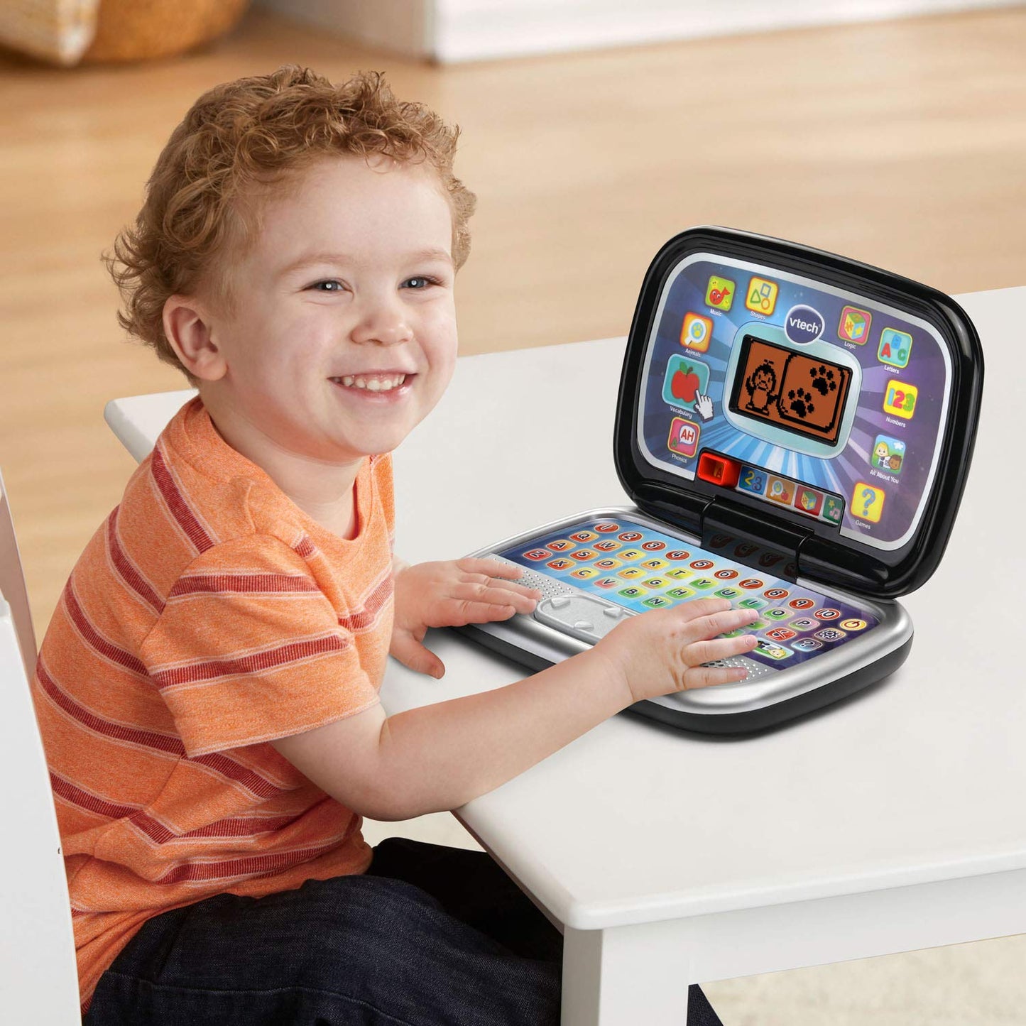 VTech Play Smart Preschool Laptop, Black – 30 Activities for Early Learning