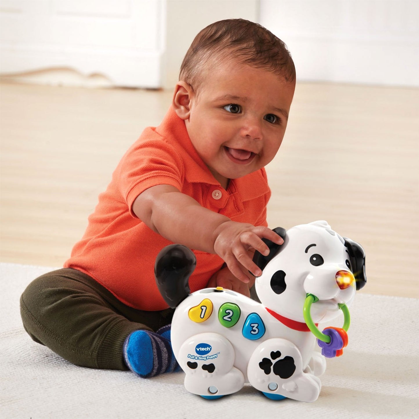 VTech Pull and Sing Puppy – Interactive Baby Toy for Motor & Language