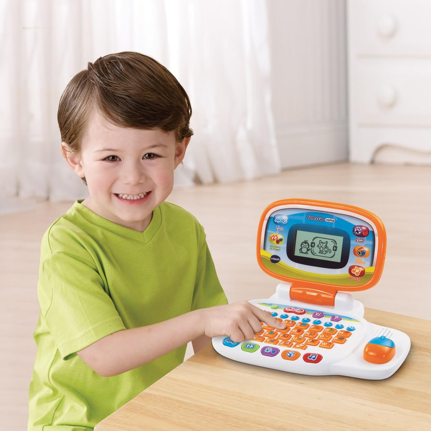 VTech Tote and Go Laptop Orange – 20 Learning Activities for Kids 3-6