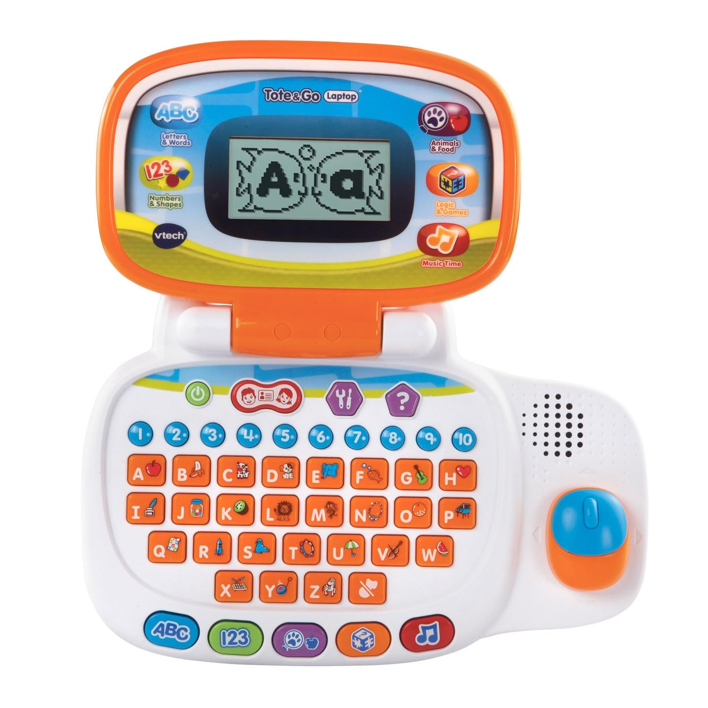 VTech Tote and Go Laptop Orange – 20 Learning Activities for Kids 3-6