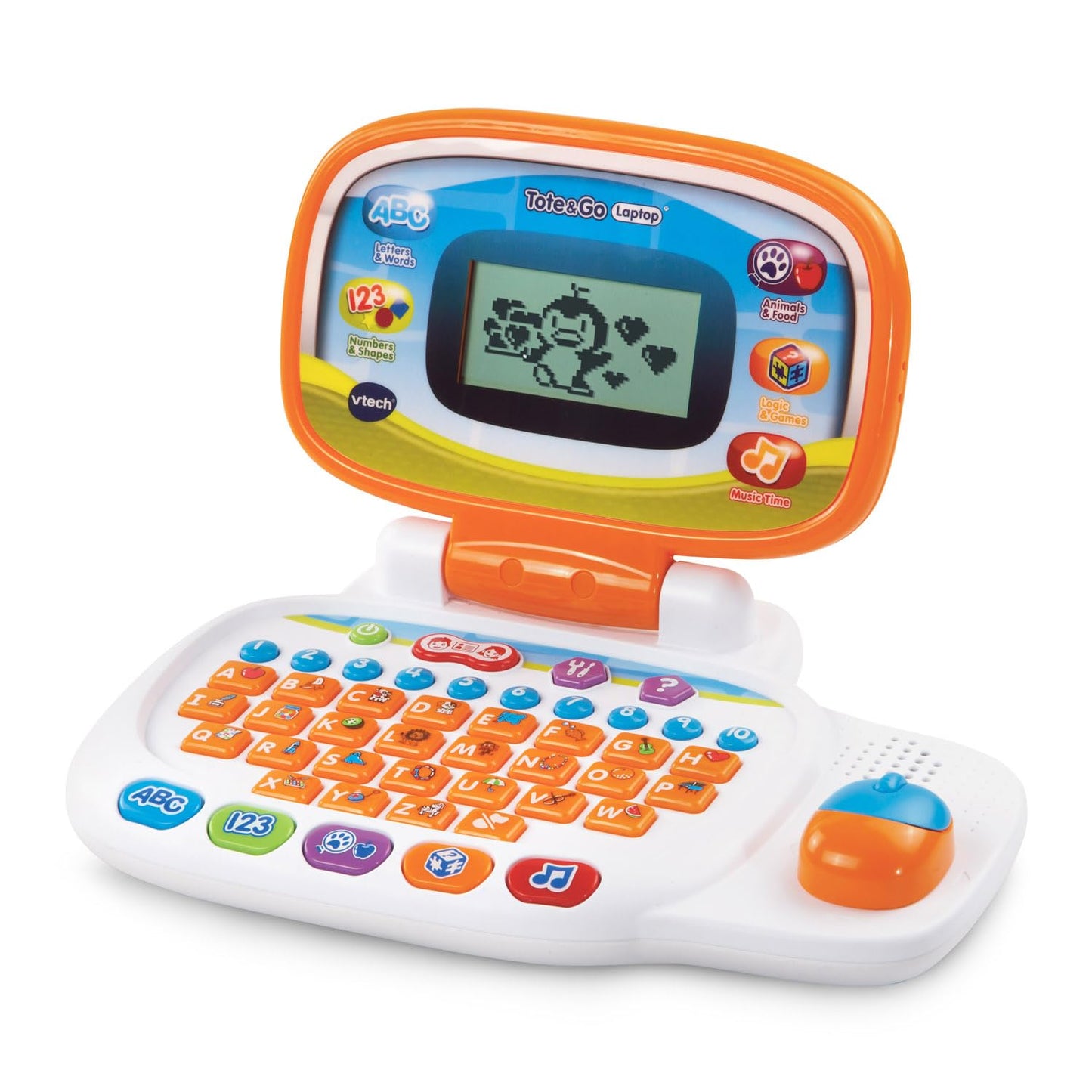 VTech Tote and Go Laptop Orange – 20 Learning Activities for Kids 3-6