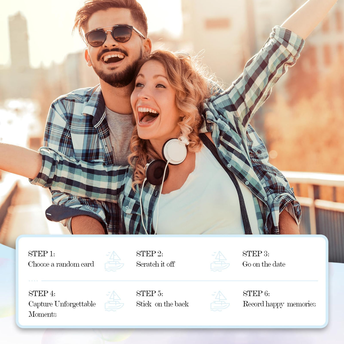 VUNCESSIN 40 Date Night Scratch-Off Cards for Couples – Adventurous Gifts for Him, Her, Weddings & More