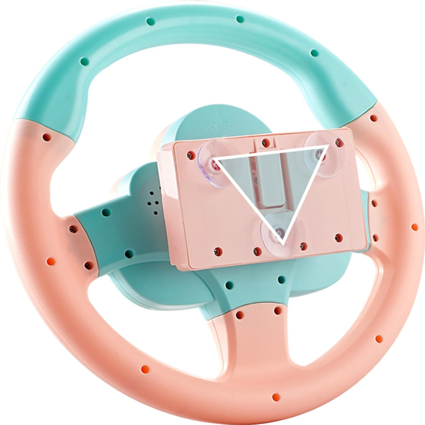 VVistch Kids Steering Wheel Toy with Light and Music (Pink) – Backseat Driving Toy