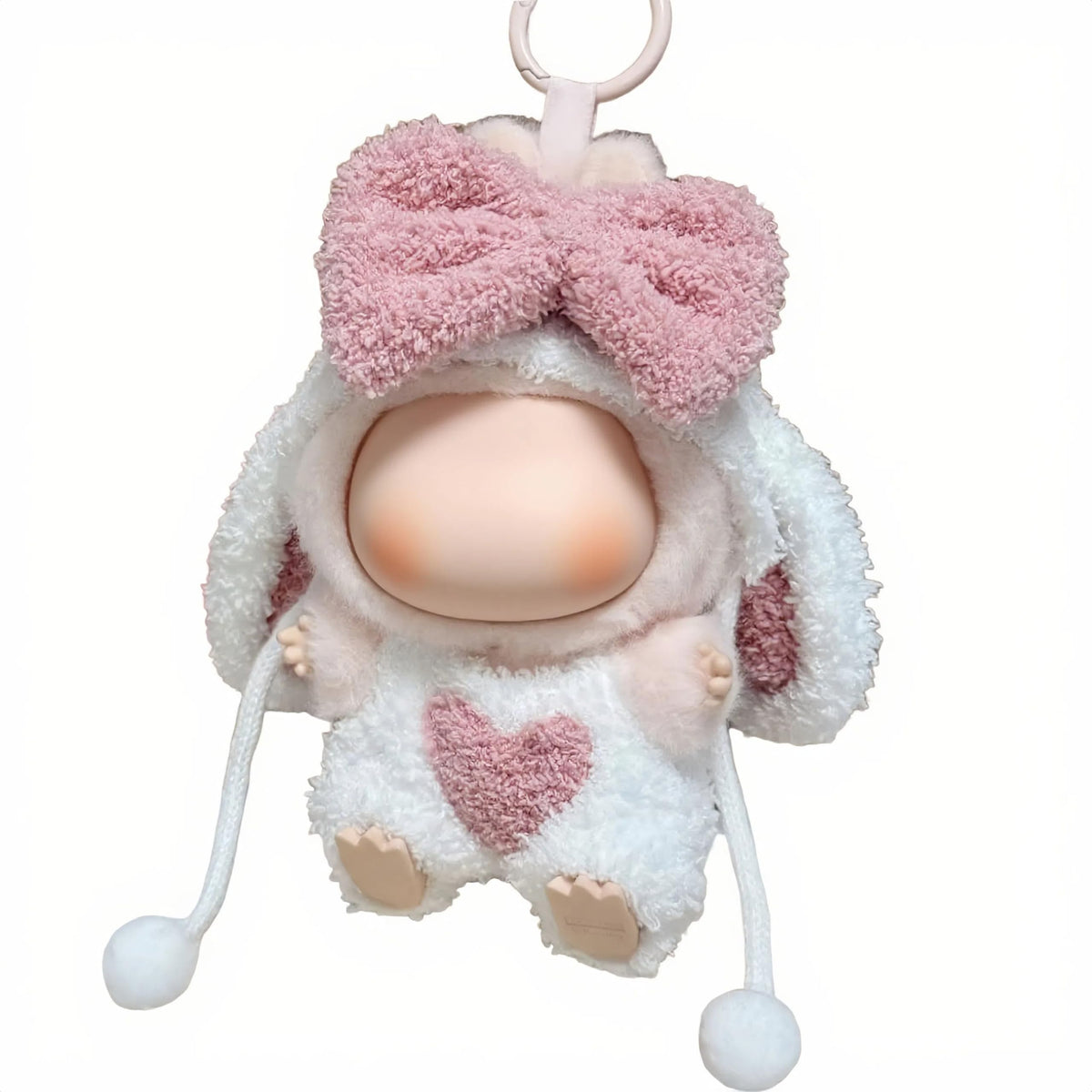 VVQUI 2026 New 17cm Doll Clothing Set | Cute Big-Eared Rabbit One-Piece Suit