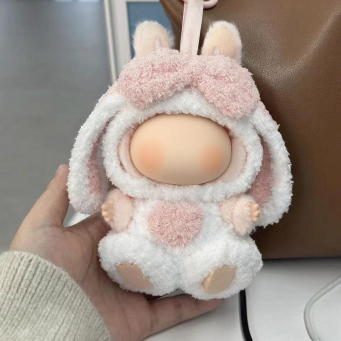 VVQUI 2026 New 17cm Doll Clothing Set | Cute Big-Eared Rabbit One-Piece Suit