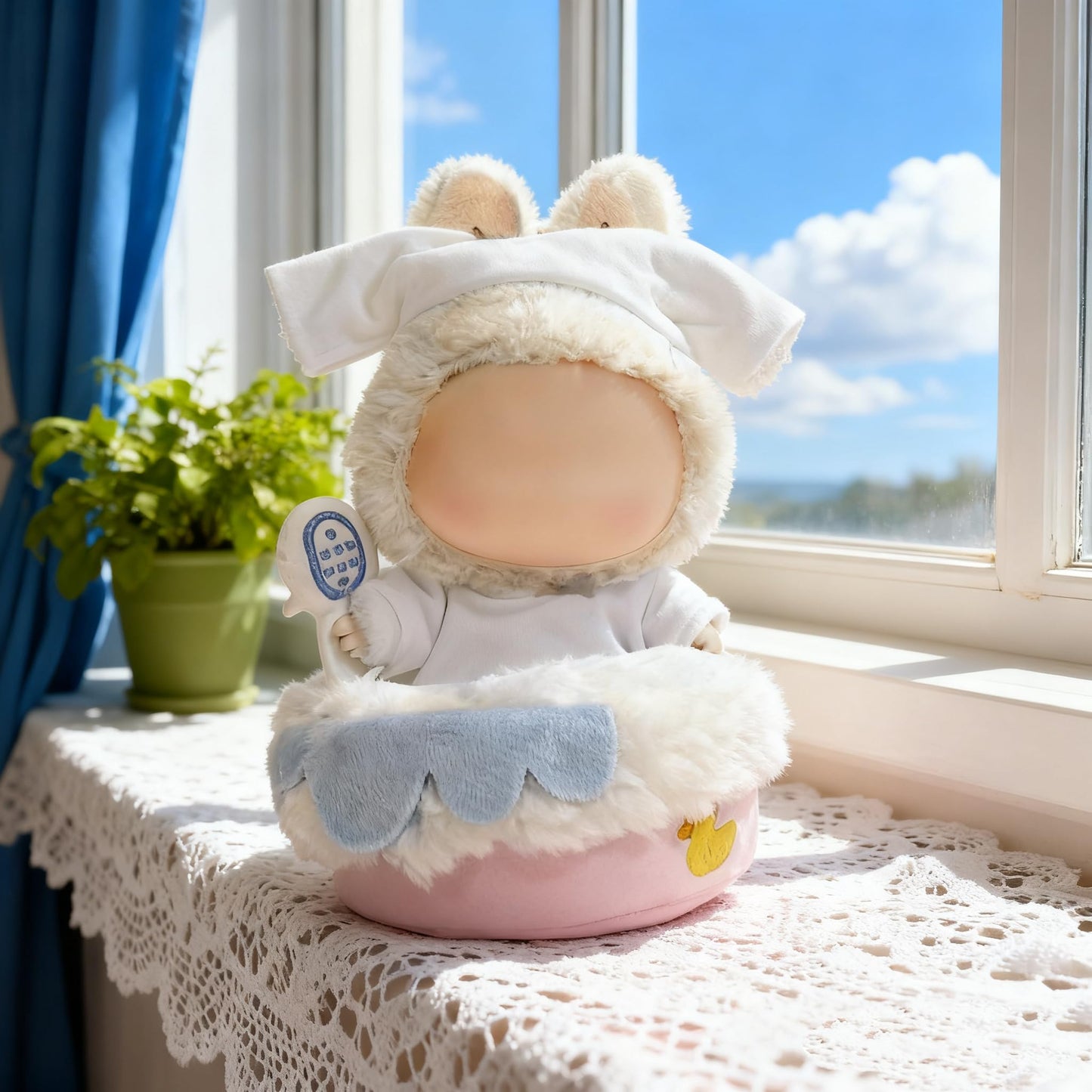 VVQUI 2026 Adorable One-Piece Tub Clothes for 17cm Dolls