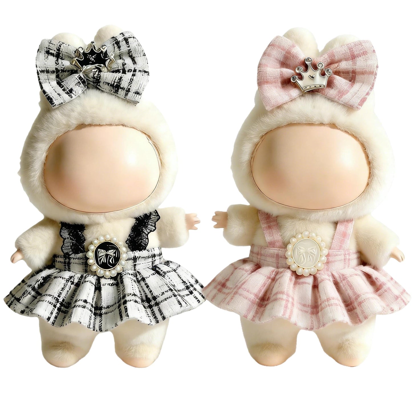 VVQUI 2-Pack LABUBU 17cm Doll Dress & Hairpin Set – Premium Outfit Accessories