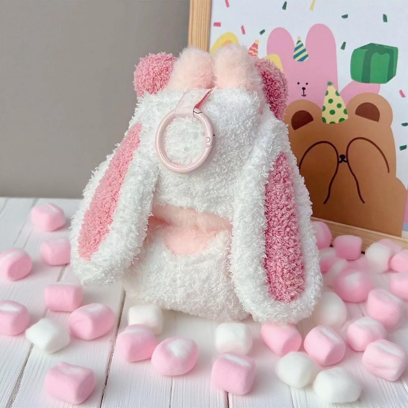 VVQUI 2026 New 17cm Doll Clothing Set | Cute Big-Eared Rabbit One-Piece Suit