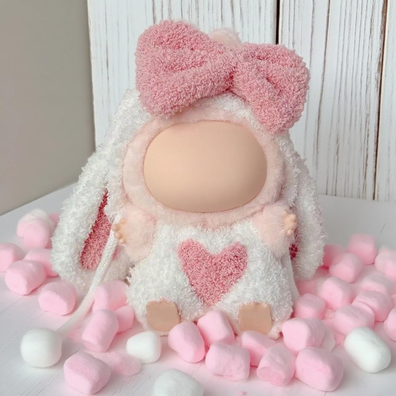 VVQUI 2026 New 17cm Doll Clothing Set | Cute Big-Eared Rabbit One-Piece Suit