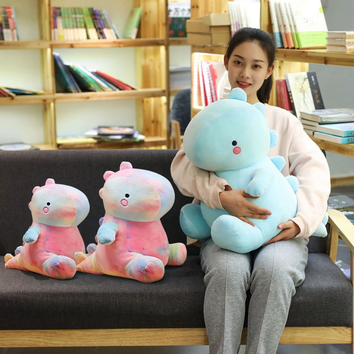 VYHYCY 20-Inch Cute Dinosaur Plush Toy – Soft Fat Dino for Kids