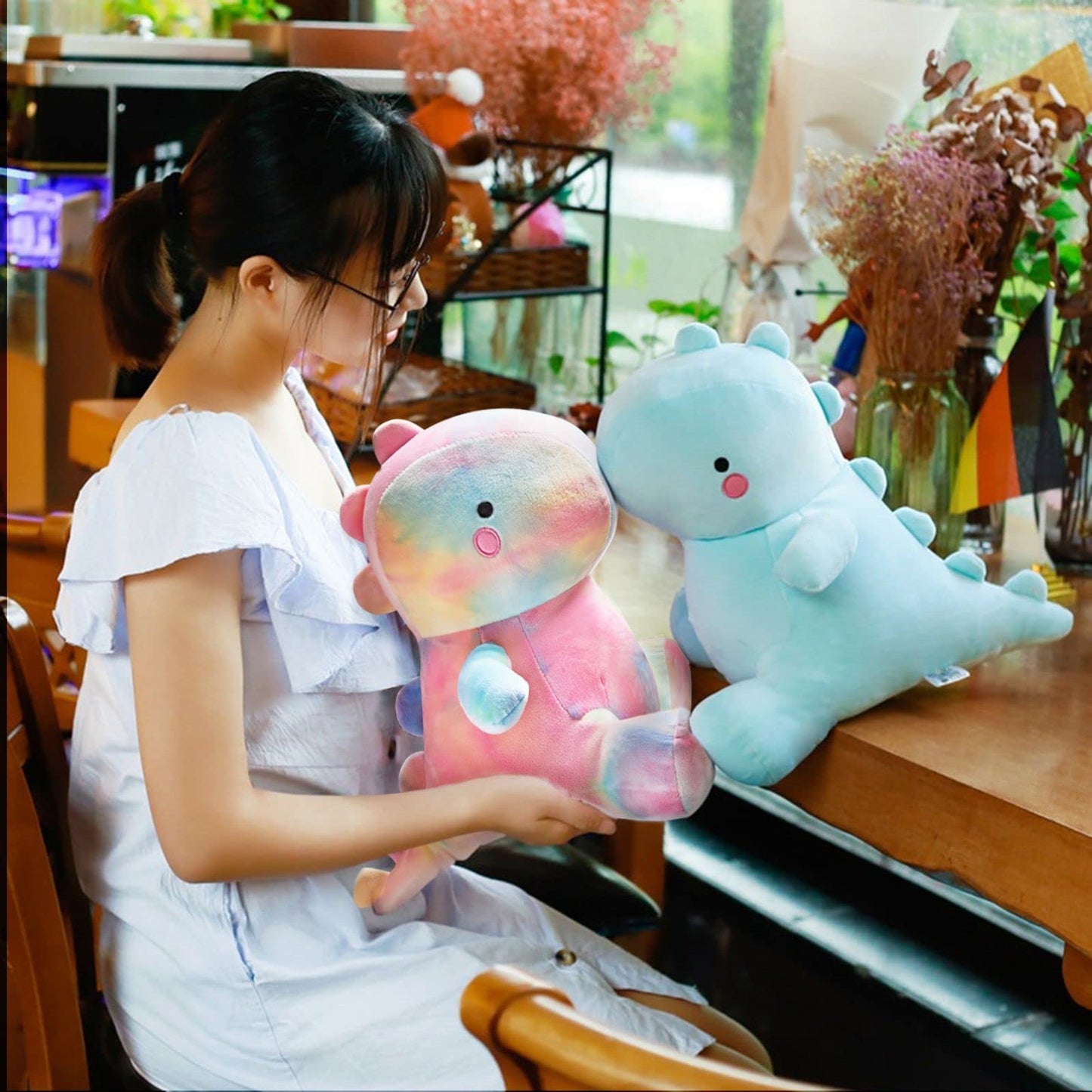 VYHYCY 20-Inch Cute Dinosaur Plush Toy – Soft Fat Dino for Kids