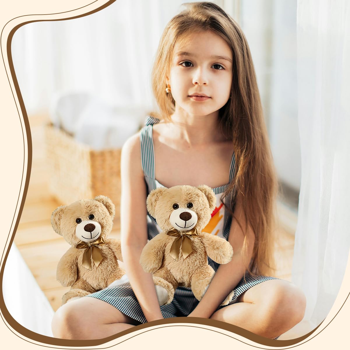 VYUSIT 6 Pcs Teddy Bear Plush Toys Bulk – 12.5-Inch Cuddly Centerpieces for Parties