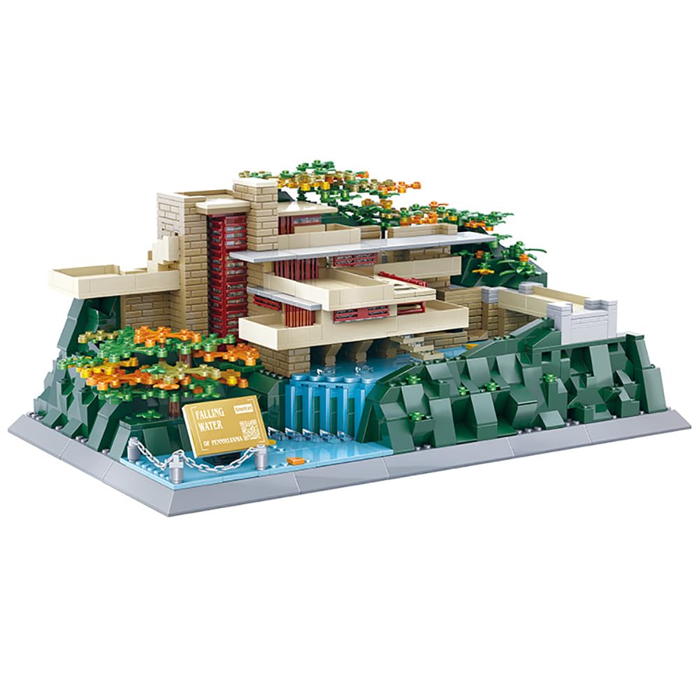 Vyytoz Fallingwater Building Set – 1221 Pieces | Architecture Blocks