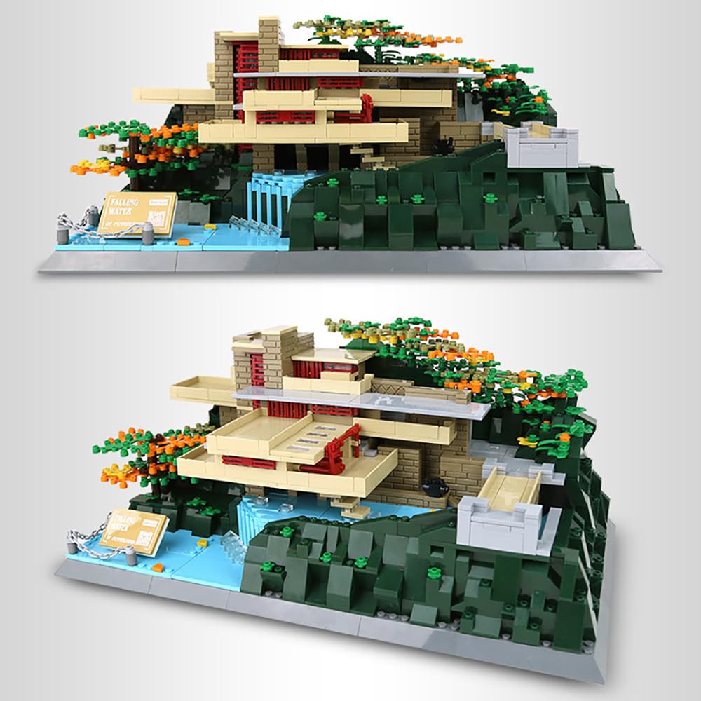 Vyytoz Fallingwater Building Set – 1221 Pieces | Architecture Blocks