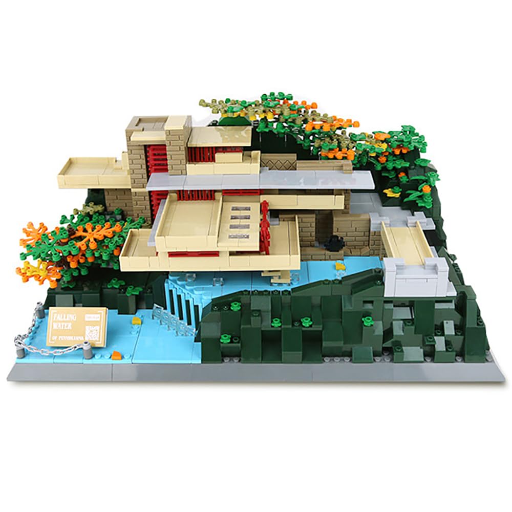 Vyytoz Fallingwater Building Set – 1221 Pieces | Architecture Blocks