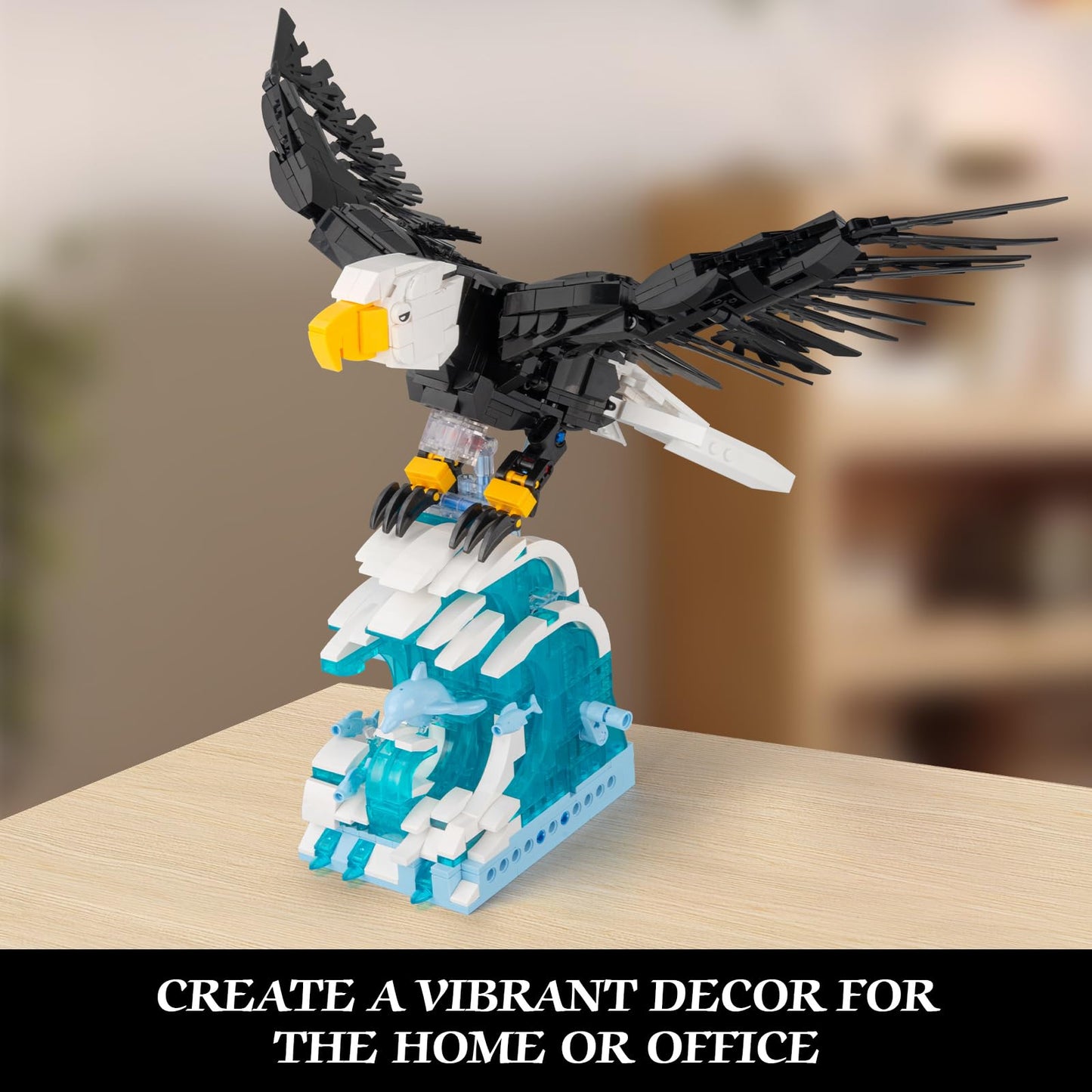 Vziimo Ideas Eagle Building Set – 1018-Piece 2-in-1 Bird Model for Adults & Teens (Eagle & Owl)