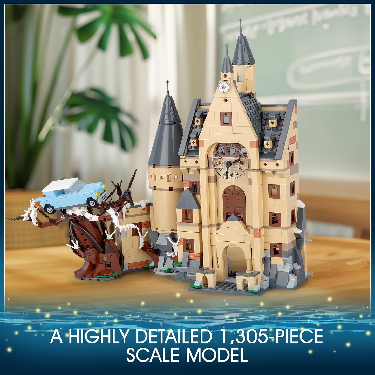 Vziimo Magic Clock Tower Building Set | 1305-Piece Castle Mini Kit for Adults & Teens 14+