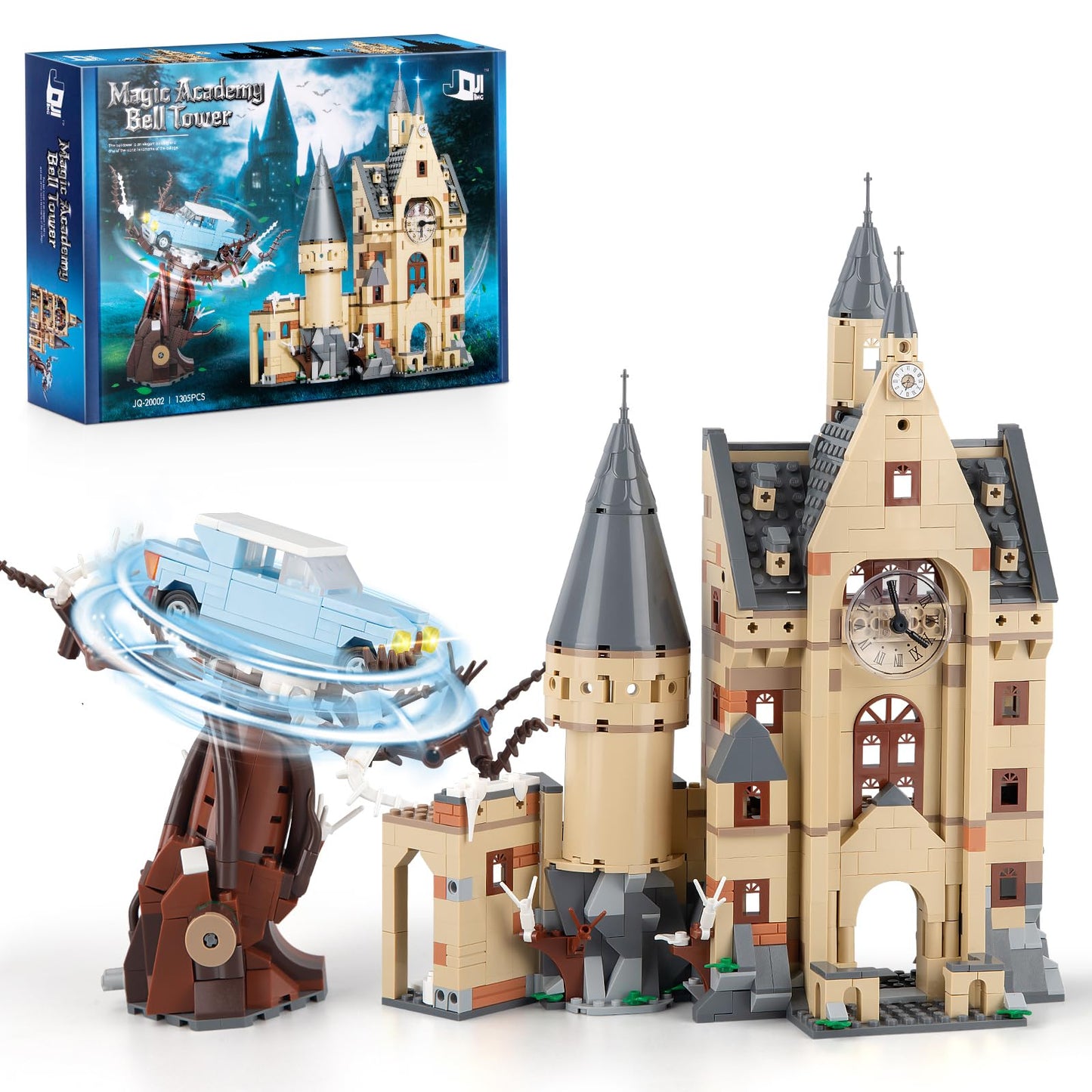 Vziimo Magic Clock Tower Building Set | 1305-Piece Castle Mini Kit for Adults & Teens 14+