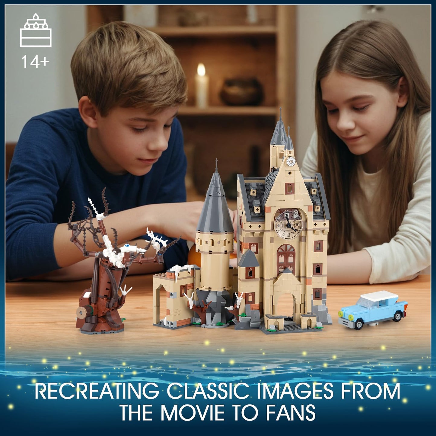 Vziimo Magic Clock Tower Building Set | 1305-Piece Castle Mini Kit for Adults & Teens 14+
