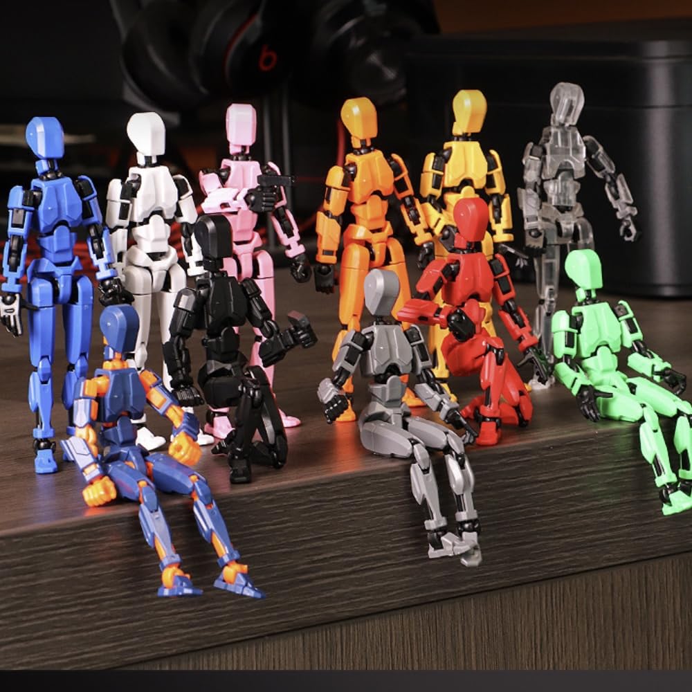 VZNYBL Titan13 Action Figure - Assembly Completed, Fully Articulated 13-Point Joints, 3D Printed Robot Toy