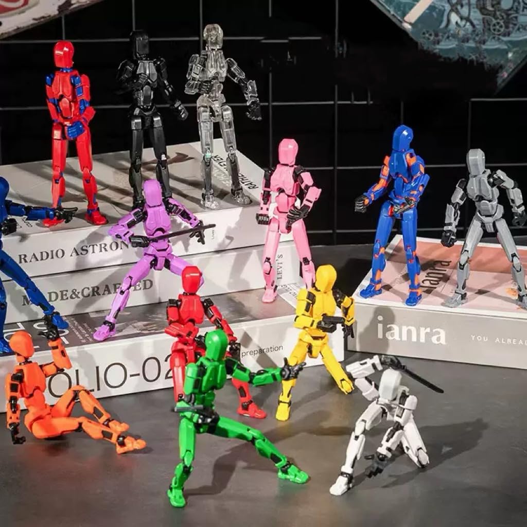VZNYBL Titan13 Action Figure - Assembly Completed, Fully Articulated 13-Point Joints, 3D Printed Robot Toy
