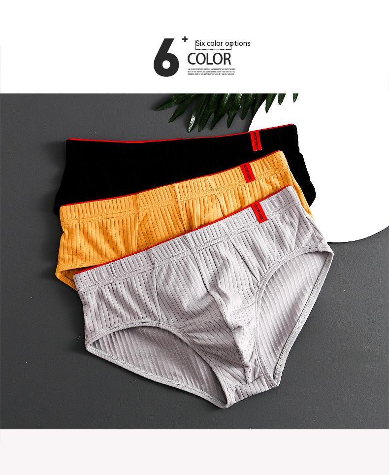 Trendy Men's Triangle Briefs - Breathable Cotton Underwear