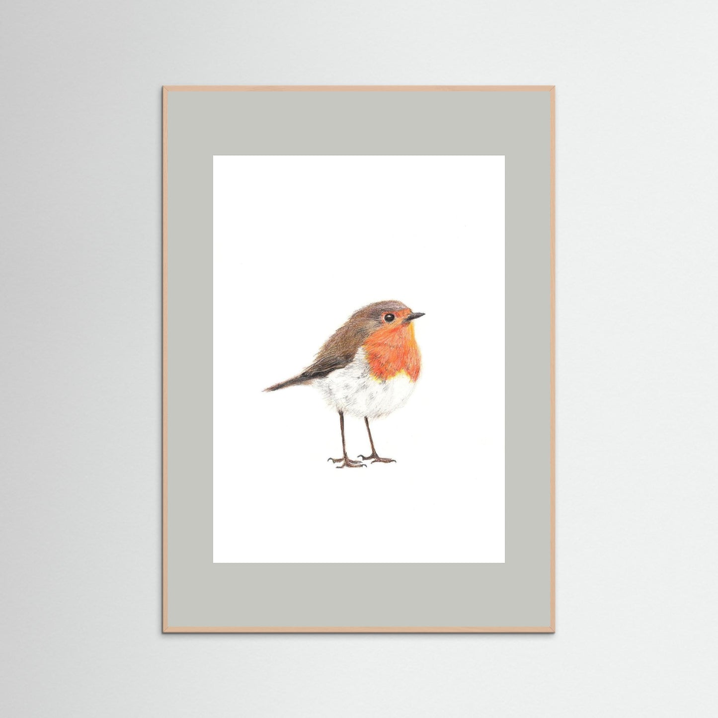 Robin Woodland Art Print