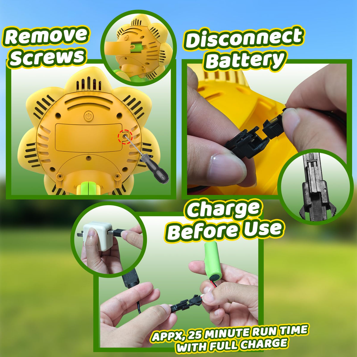 WABALLO Bubble Machine for Kids – Automatic Sunflower Bubble Maker with LED Lights