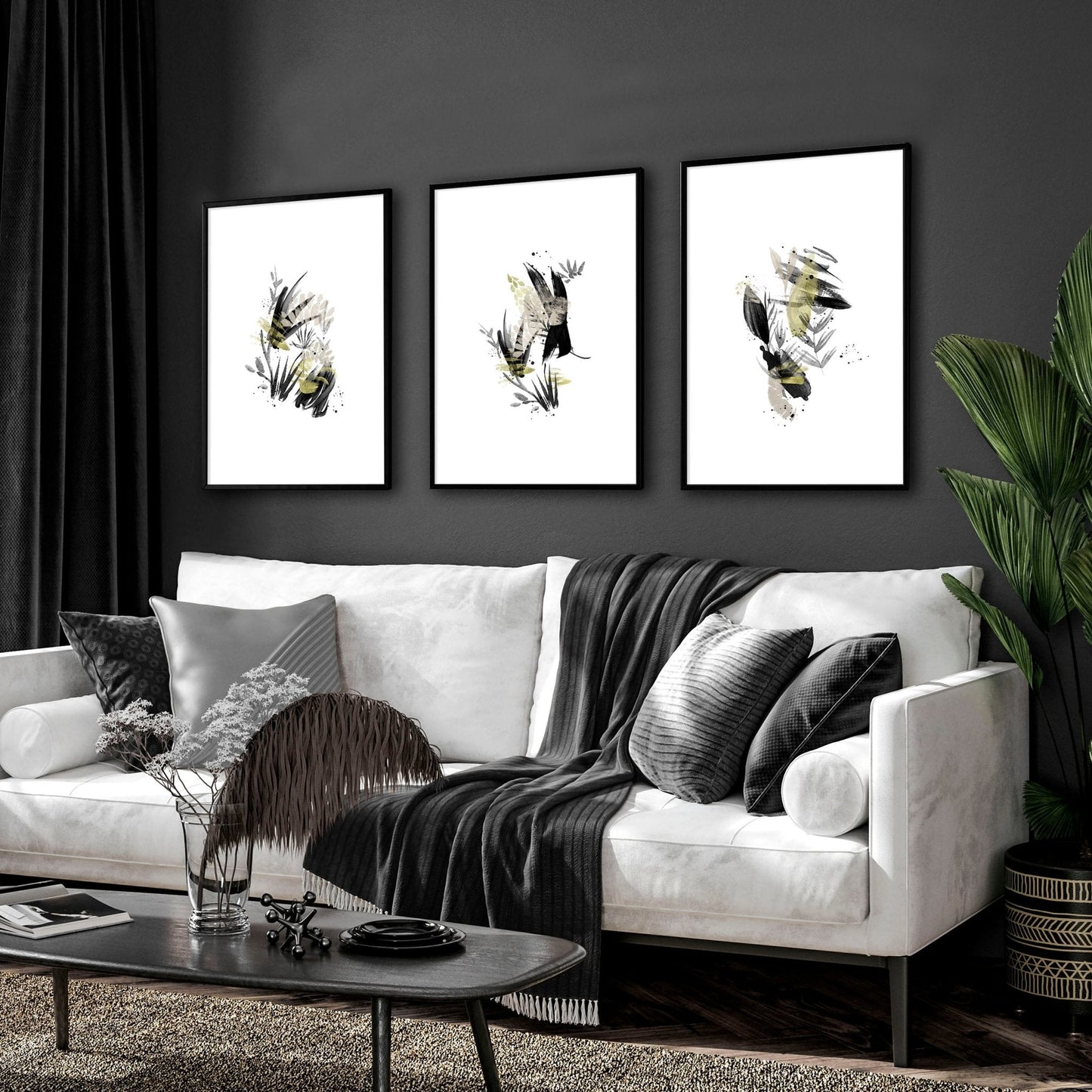 Wabi Sabi wall art | set of 3 framed wall art prints