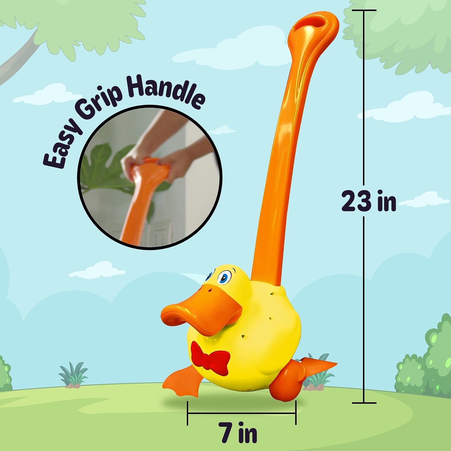 Waddles the Waddle Duck Push Toy for 1-3 Year Olds – Quacking, Waddling, No Batteries