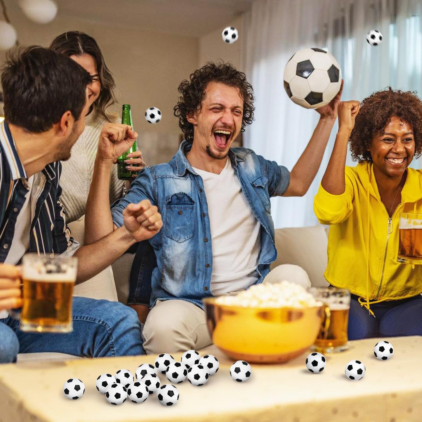 Waenerec Mini Soccer Stress Balls 20-Pack – Foam Squeeze Toys