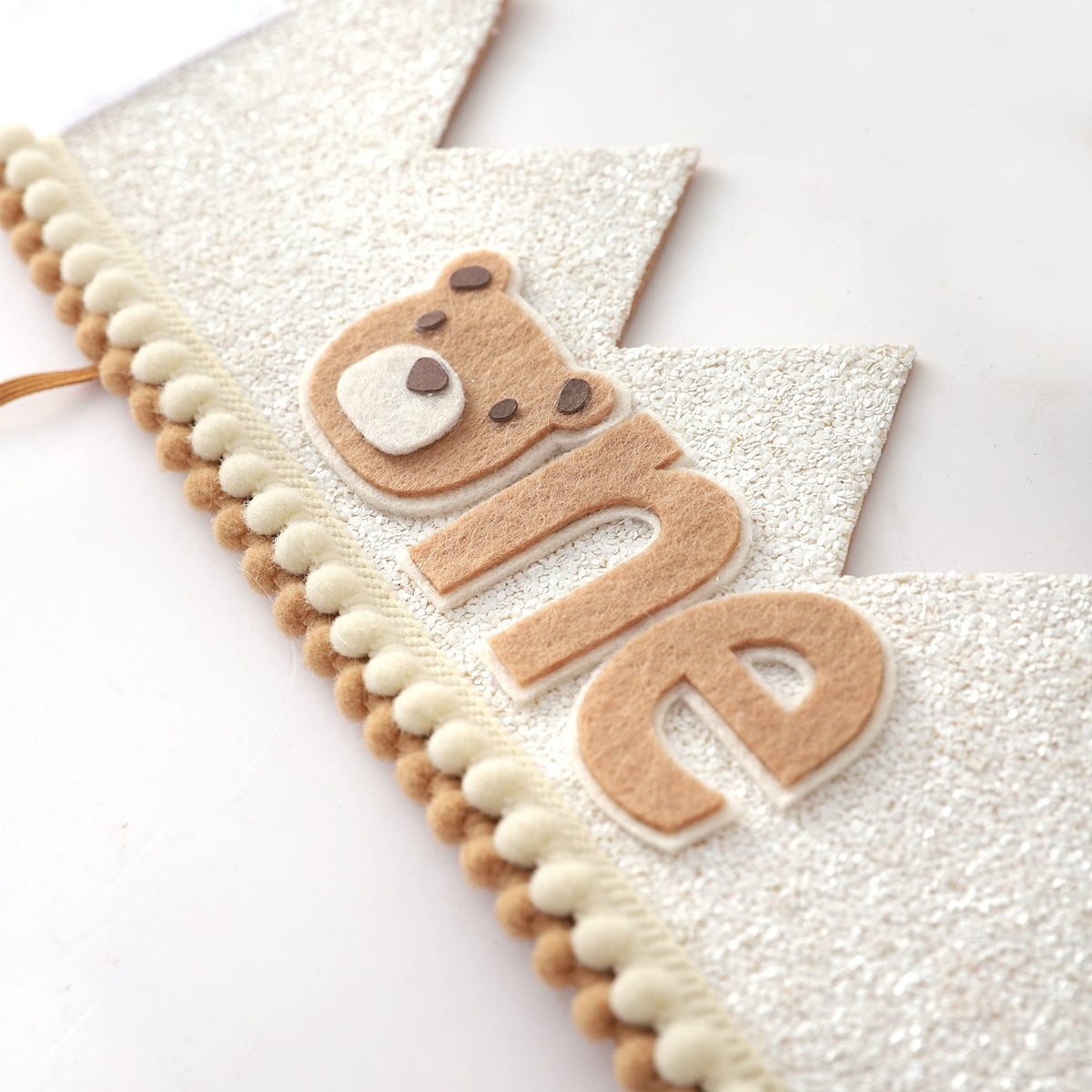 WAHAWU Little Bear Wild One Birthday Hat – Neutral Bear Crown for Baby's 1st Birthday