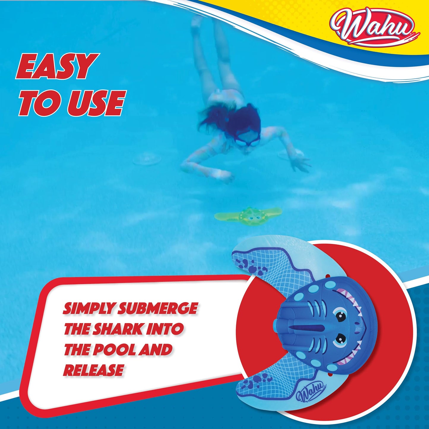 WAHU Sea Gliders Shark – Self-Propelled, Battery-Free Underwater Pool Toy