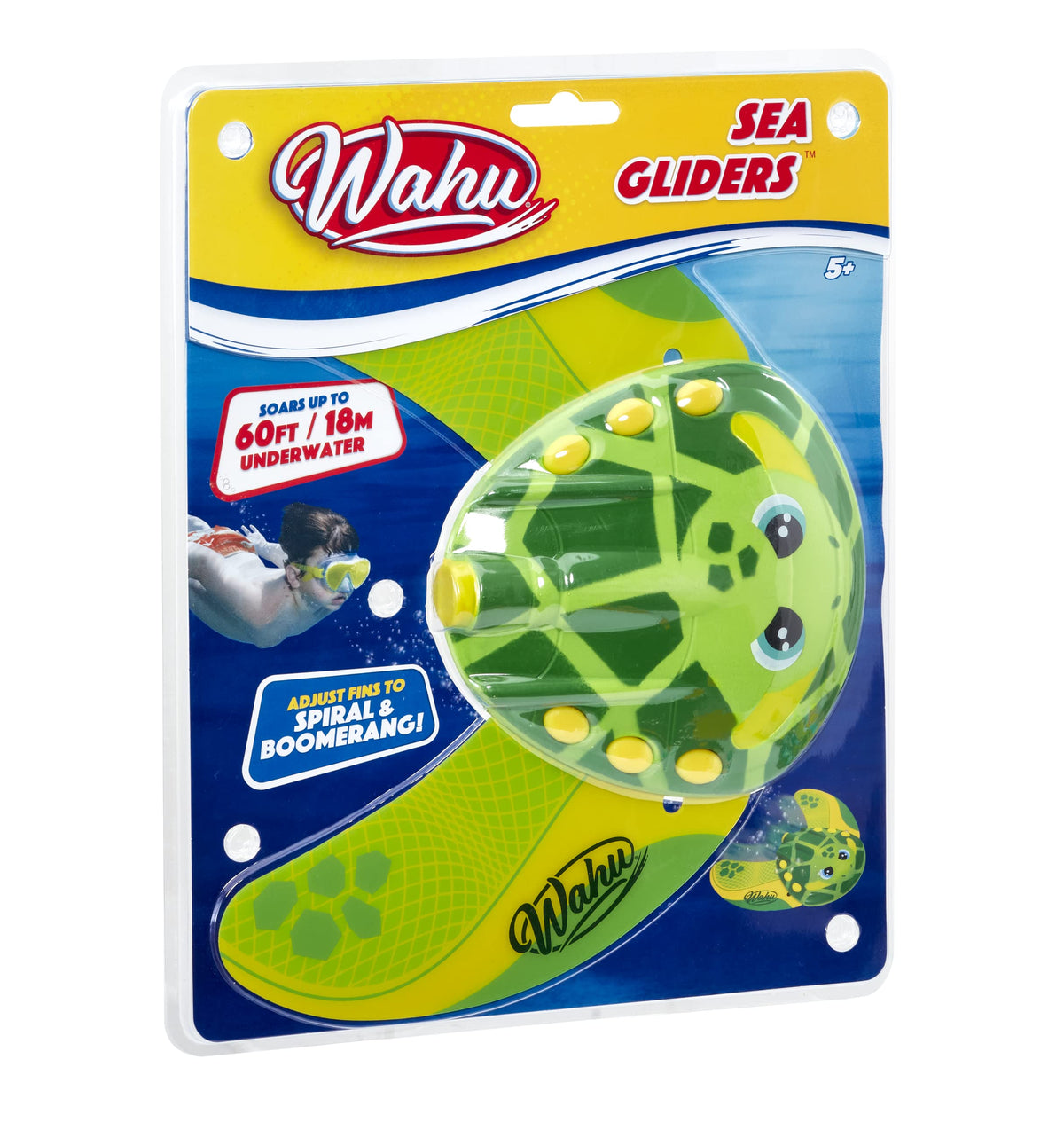 WAHU Sea Gliders Turtle – Self-Propelled Underwater Pool Toy with Adjustable Fins, Glides Up to 60 ft
