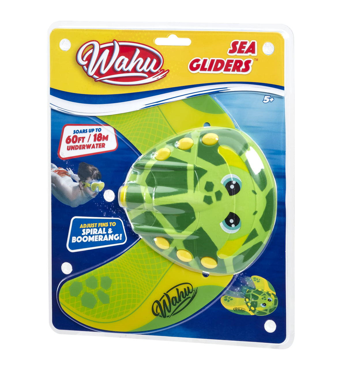 WAHU Sea Gliders Turtle – Self-Propelled Underwater Pool Toy with Adjustable Fins, Glides Up to 60 ft
