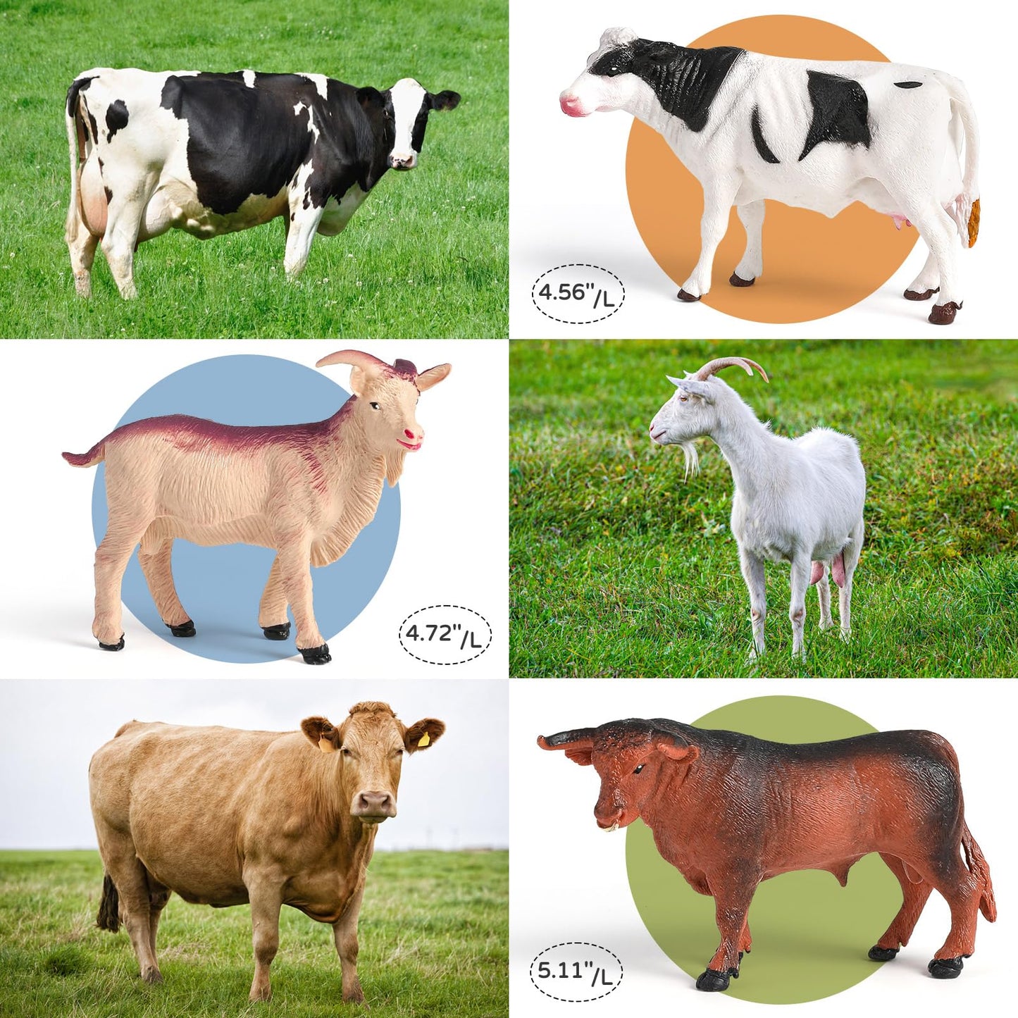 WAIIW Farm Animal Toys for Toddlers – 23-Piece Farm Playset with Realistic Figurines